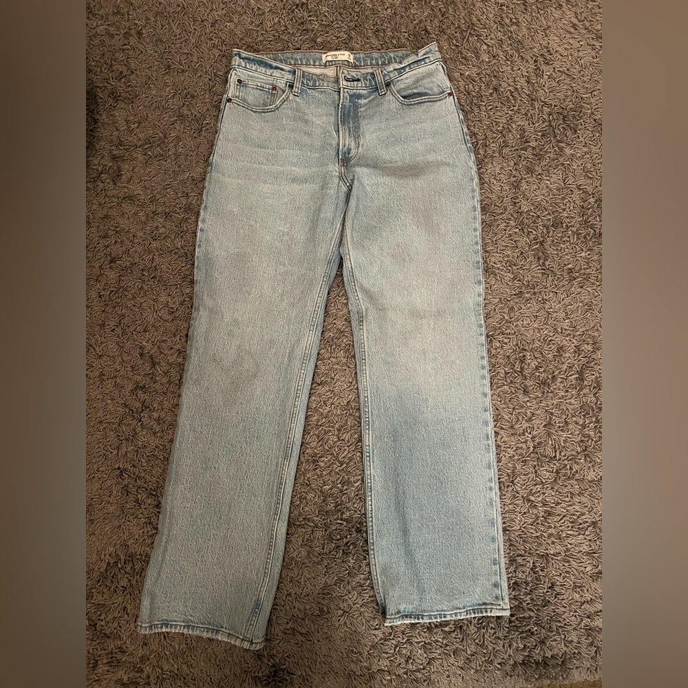 Abercrombie Baggy Low Rise Light Blue Women's Jeans